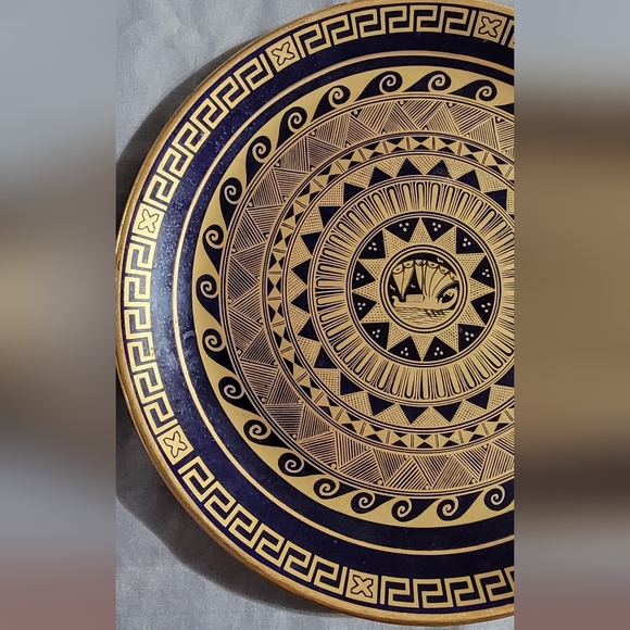 Nassos hand made 24k gold in Rhodos Greece wall plate - Picture 2 of 6